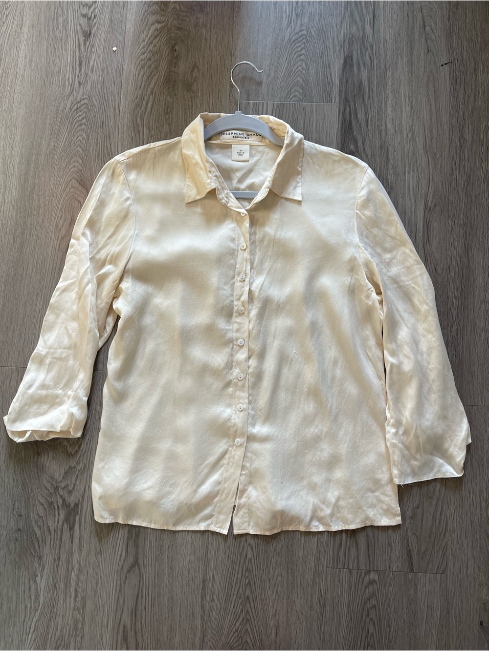 Vtg Josephine chaus silk button up long sleeve